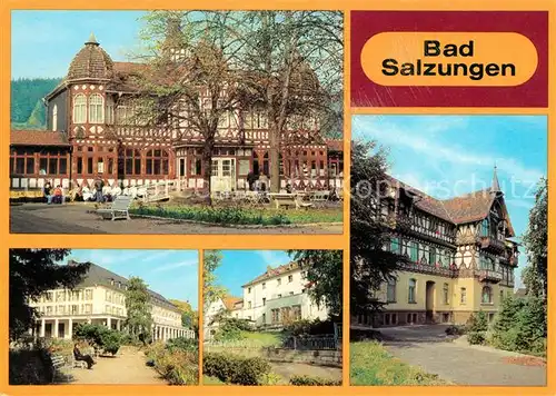 AK / Ansichtskarte Bad Salzungen Inhalatorium Blick zum Kurhaus Sanatorium Kat. Bad Salzungen