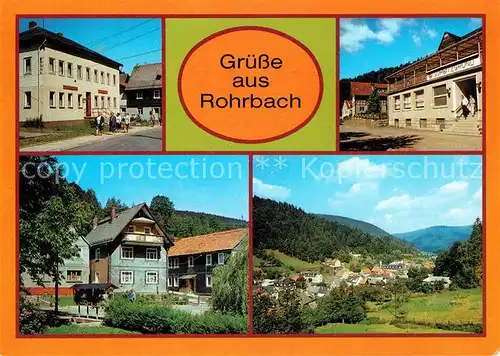 AK / Ansichtskarte Rohrbach Saalfeld Rat der Gemeinde Konsum Gaststaette Sorbitzgrund Ortsmotiv