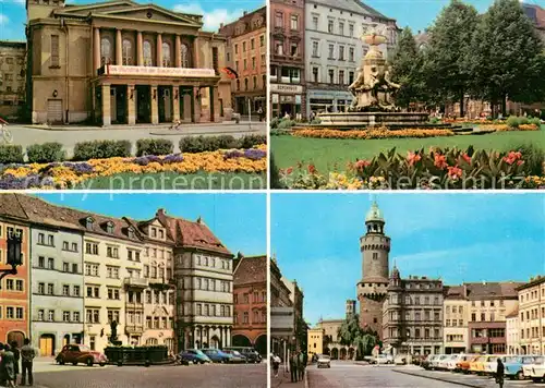 AK / Ansichtskarte Goerlitz Sachsen Gerhart Hauptmann Theater Platz der Befreiung Untermarkt Kaisertrutz Reichenbacher Turm Kat. Goerlitz