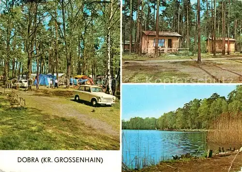 AK / Ansichtskarte Dobra Grossenhain Naherholungszentrum Brettmuehlenteich Campingplatz Bungalows Kat. Grossenhain