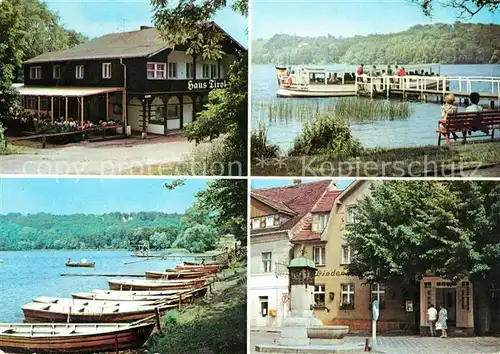 AK / Ansichtskarte Buckow Maerkische Schweiz FDGB Milchbar Schermuetzelsee Bootsverleih Markt Kat. Buckow Maerkische Schweiz