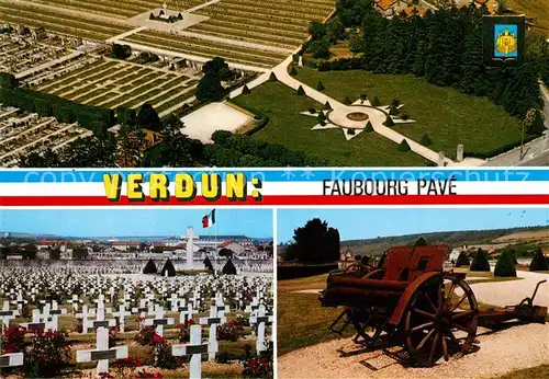 AK / Ansichtskarte Verdun Meuse Faubourg Pave Cimetiere Nationalfriedhof Kat. Verdun