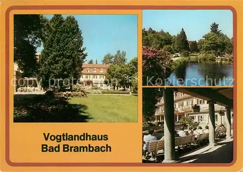 AK / Ansichtskarte Bad Brambach Vogtlandhaus See Kat. Bad Brambach