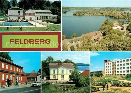 AK / Ansichtskarte Feldberg Mecklenburg FDGB Erholungsheime Haussee Rathaus Kat. Feldberger Seenlandschaft