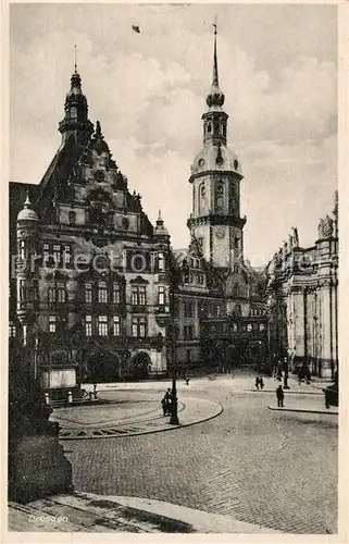 AK / Ansichtskarte Dresden Markt Rathaus  Kat. Dresden Elbe