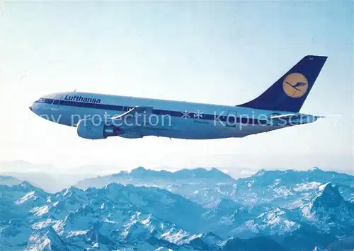 AK / Ansichtskarte Lufthansa Airbus A310 Kat. Flug