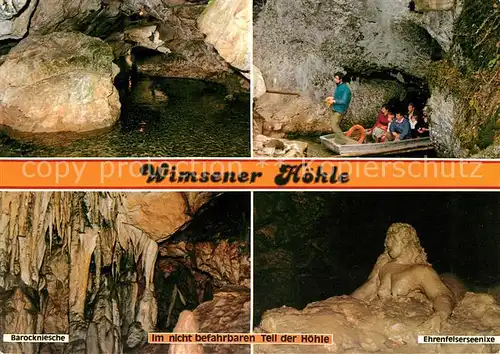 AK / Ansichtskarte Hoehlen Caves Grottes Wimsener Hoehle Ehrenfelserseenixe Barockniesche  Kat. Berge
