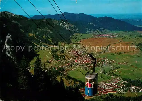 AK / Ansichtskarte Seilbahn Laber Oberammergau Kat. Bahnen