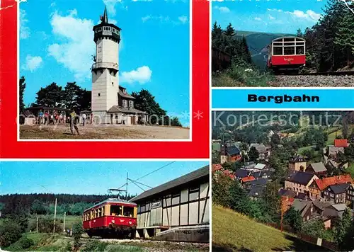 AK / Ansichtskarte Bergbahn Oberweissbach Froebelturm Cursdorf Mellenbach Glasbach  Kat. Bergbahn