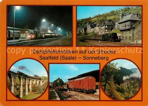 AK / Ansichtskarte Lokomotive Bahnhof Steinach Lauscha Ernstthal Viadukt Nasse Delle  Kat. Eisenbahn