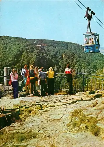 AK / Ansichtskarte Seilbahn Thale Hexentanzplatz Hotel Rosstrappe  Kat. Bahnen