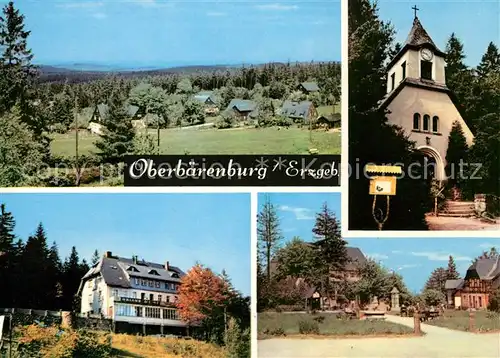 AK / Ansichtskarte Oberbaerenburg Baerenburg Ortsansicht Waldkapelle Urlauberkaffee FDGB Heim