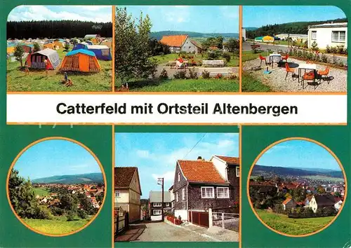 AK / Ansichtskarte Catterfeld mit OT Altenbergen Campingplatz Park Ferienheim Strasse des Friedens Kat. Leinatal