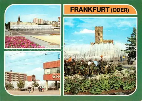 AK / Ansichtskarte Frankfurt Oder Zentraler Platz Karl Marx Strasse Wasserspiele Kat. Frankfurt Oder