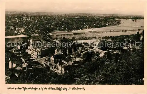 AK / Ansichtskarte Loschwitz Blasewitz Schwebebahn Panorama Kat. Dresden