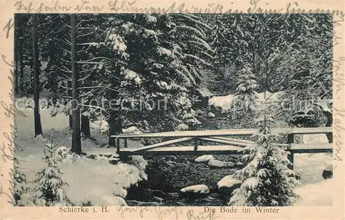 AK / Ansichtskarte Schierke Harz Bode Winter Kat. Schierke Brocken