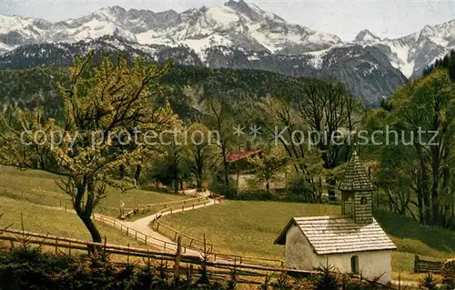 AK / Ansichtskarte Partenkirchen Forsthaus Graseck mit Dreitorspitze Kat. Garmisch Partenkirchen