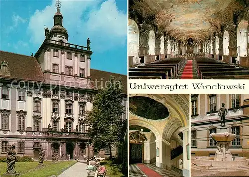 AK / Ansichtskarte Wroclaw Universitaet Boleslawa Bieruta Aula Leopoldina  Kat. Wroclaw Breslau
