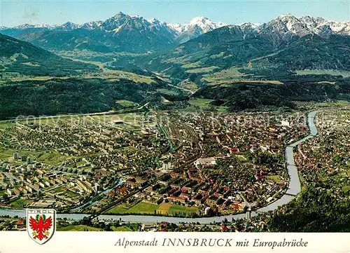 AK / Ansichtskarte Innsbruck Fliegeraufnahme  Kat. Innsbruck