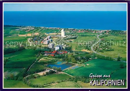 AK / Ansichtskarte Kalifornien Ostseebad Fliegeraufnahme Panorama