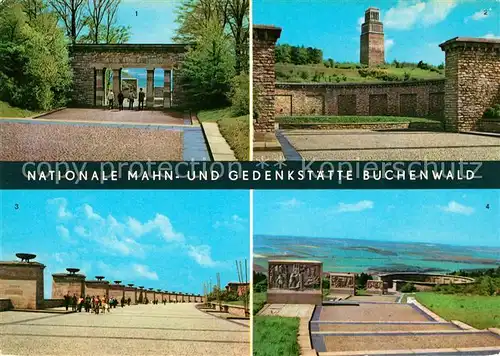AK / Ansichtskarte Buchenwald Weimar Mahn Gedenkstaette Stelenweg Kat. Weimar