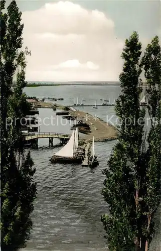 AK / Ansichtskarte Steinhude Meer Panorama Blick auf den Hafen
