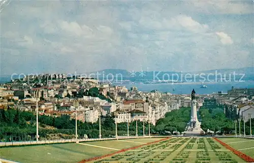 AK / Ansichtskarte Lisboa Ansicht von Edward VII Park aus Denkmal Kat. Portugal