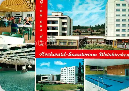 AK / Ansichtskarte Weiskirchen Saar Hochwald Sanatorium Speisesaal Hallenbad Kat. Weiskirchen Saar