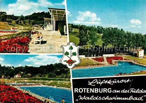 AK / Ansichtskarte Rotenburg Fulda Waldschwimmbad Kat. Rotenburg a.d. Fulda