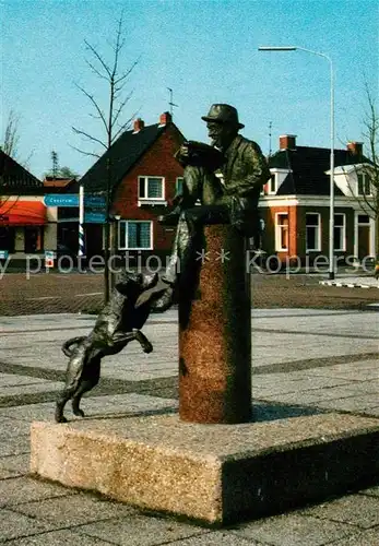 AK / Ansichtskarte Winschoten Tellerlikker Oldambtplein Denkmal Statue Kat. Niederlande