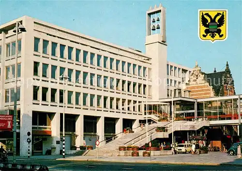 AK / Ansichtskarte Groningen Nieuwe Stadhuis Stadthaus Wappen Kat. Groningen