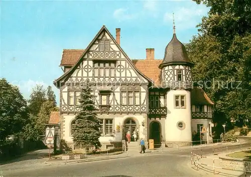 AK / Ansichtskarte Bad Liebenstein Postamt Fachwerkhaus Historisches Gebaeude Kat. Bad Liebenstein