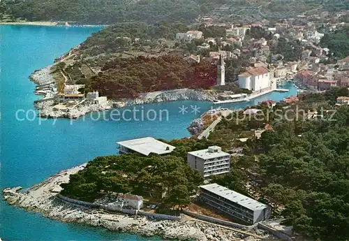 AK / Ansichtskarte Veli Losinj Kroatien Bucht Hafen Hotels am Meer Fliegeraufnahme Kat. Kroatien
