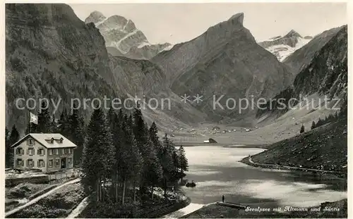 AK / Ansichtskarte Seealpsee mit Altmann und Saentis Kat. Schwende