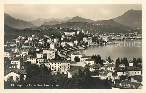 AK / Ansichtskarte Lugano Lago di Lugano Paradiso Panorama