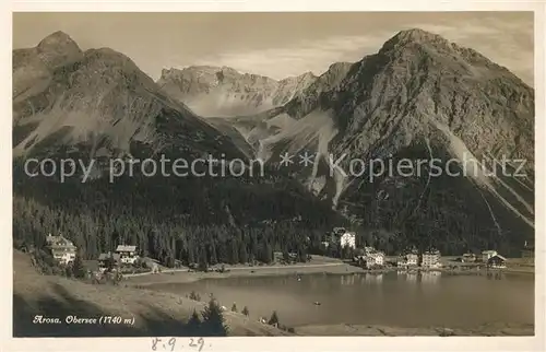 AK / Ansichtskarte Arosa GR am Obersee Kat. Arosa