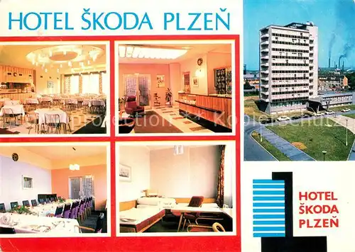 AK / Ansichtskarte Plzen Pilsen Hotel Skoda Kat. Plzen Pilsen