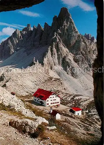 AK / Ansichtskarte Dolomiten Paternkofel Drei Zinnen Huette Kat. Italien