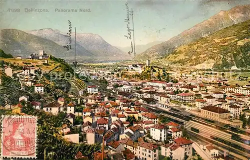 AK / Ansichtskarte Bellinzona Panorama Nord Kat. Bellinzona