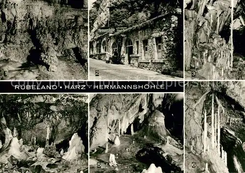 AK / Ansichtskarte Hoehlen Caves Grottes Ruebeland Hermannshoehle Kristallkammer Blaue Grotte Kanzel  Kat. Berge