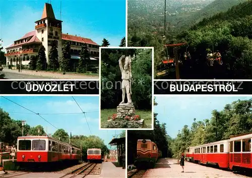 AK / Ansichtskarte Eisenbahn Budapest Sessellift  Kat. Eisenbahn