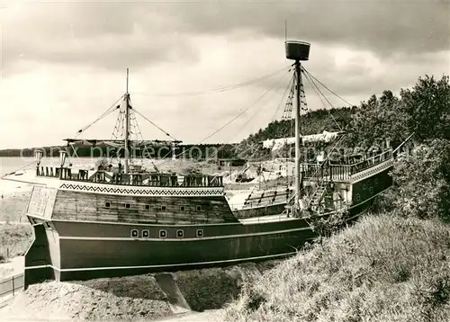 AK / Ansichtskarte Schiffe Ships Navires Piratenschiff Neu Mukran Sassnitz