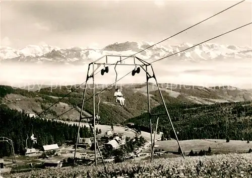 AK / Ansichtskarte Sessellift Feldberg Schwarzwald Hotel Feldbergerhof  Kat. Bahnen