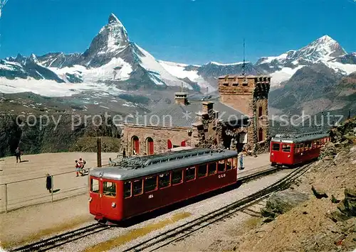 AK / Ansichtskarte Gornergrat Zermatt Station Matterhorn Dt. Blanche Kat. Gornergrat