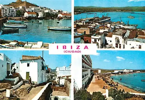 AK / Ansichtskarte Ibiza Islas Baleares Hafenpartien Strand Dorfmotive Kat. Ibiza