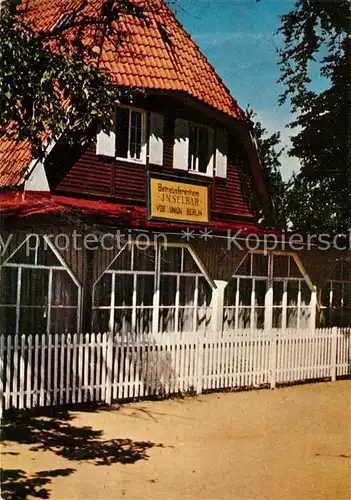 AK / Ansichtskarte Insel Hiddensee Ferienheim Inselbad Kat. Insel Hiddensee