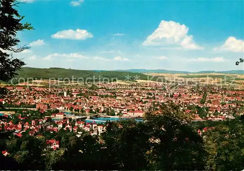 AK / Ansichtskarte Hameln Weser Blick vom Kluet