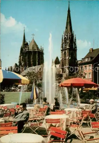AK / Ansichtskarte Bad Aachen Elisengarten mit Dom