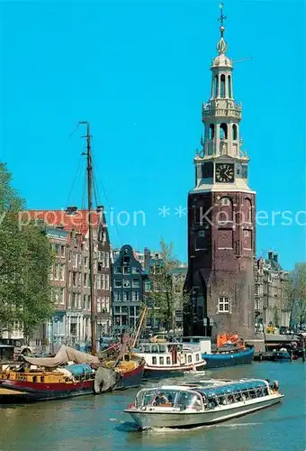 AK / Ansichtskarte Amsterdam Niederlande Montelbaanstoren Kat. Amsterdam