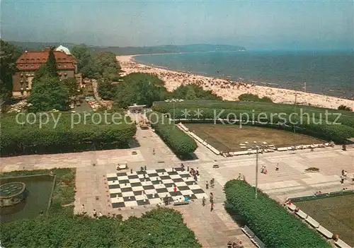 AK / Ansichtskarte Sopot Brzeg morski Orlowa z lewej Grand Hotel Kat. Zoppot Westpreussen